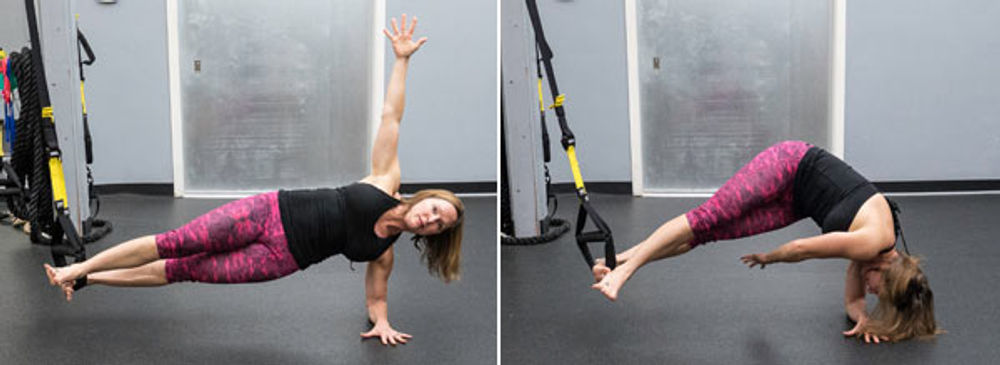Core Combos Using the TRX Suspension Trainer and Ultimate Sandbags