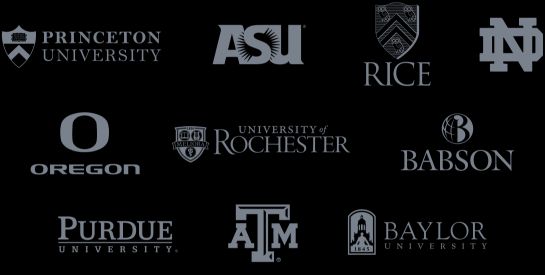 Logos of LivePlan university partners