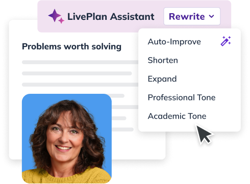 LivePlan Assistant Rewrite feature